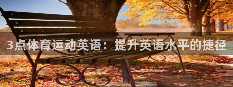 意昂平台注册入口：3点体育运动英语：提升英语水平的捷径
